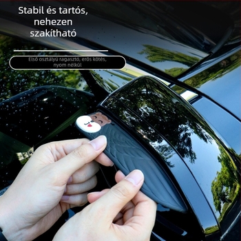 Autó visszapillantó tükrének esővédője — PVC lágy gumi; modell Y-05 Rain Visor; testreszabható feldolgozás; Cartoon-stílus