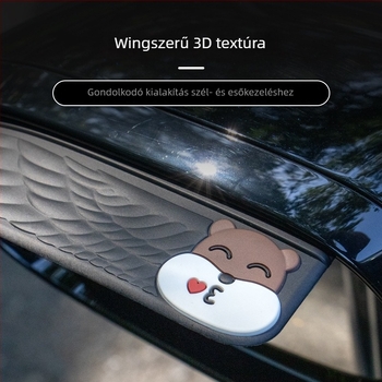 Autó visszapillantó tükrének esővédője — PVC lágy gumi; modell Y-05 Rain Visor; testreszabható feldolgozás; Cartoon-stílus