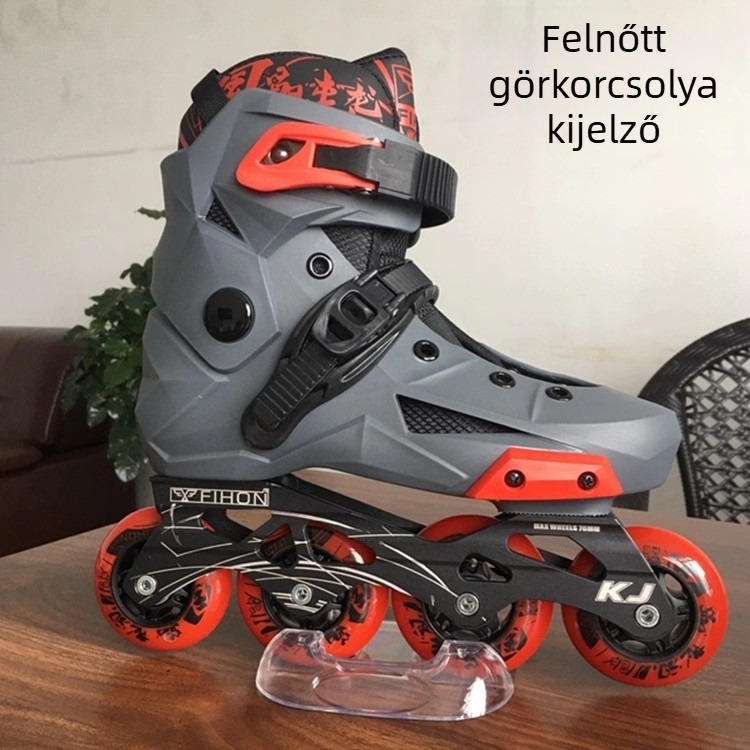 Átlátszó kijelzőállvány görkorcsolyákhoz