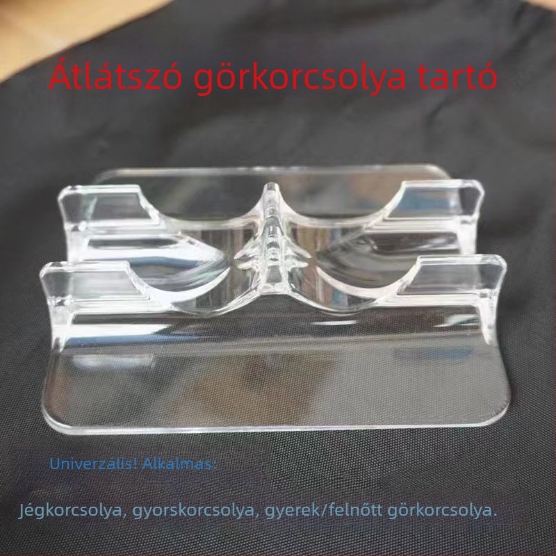 Átlátszó kijelzőállvány görkorcsolyákhoz