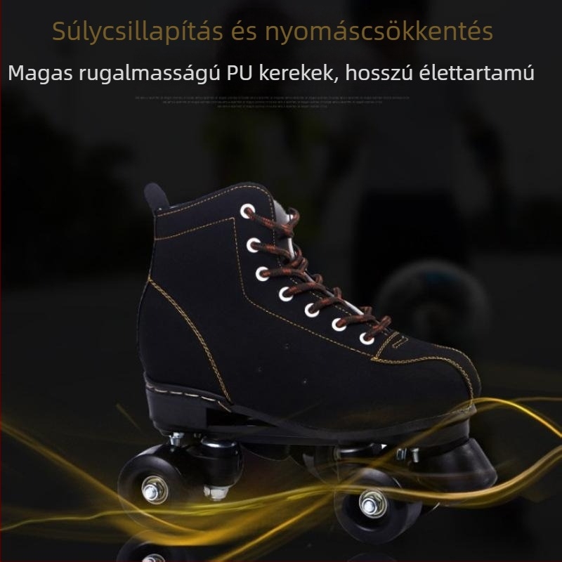 Felnőtt négylábas görkorcsolya PVC felsőrésszel és TPR talppal