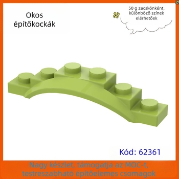 Építőblokkok alkatrészei – ABS műanyag, kis szemcsék, 1x6 Fender Wheel Eyebrow, 0,05 kg