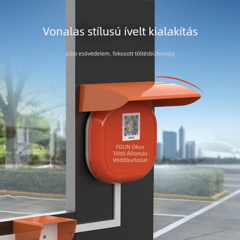 Kültéri EV töltőállomás esővédő burkolat – vízálló védelem a főegységhez – dugaszoló tartozékok, márka Puxi