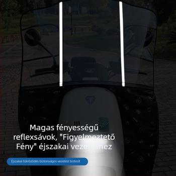 Elektronikus járművek szélvédője – vastagított, megerősített esővédő, átlátszó, nagy felbontású