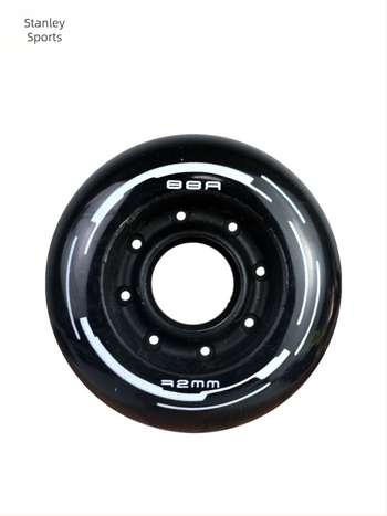 PU görgők inline korcsolyákhoz, nagy méretű 72/76/80 mm, 88A, magas visszapattanás