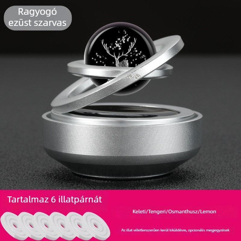 Autó belső illatosító – szilárd típusú illatosító diffúzor, alumínium ötvözetes tartó, ülésre szerelhető, 125 g, 1 év szavatosság, Natural Tree márka, magáncímke elérhető