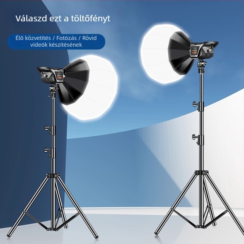 Professzionális fotózási világítás élő közvetítéshez | 100W LED, E14 fej, 110V, állítható fényerő