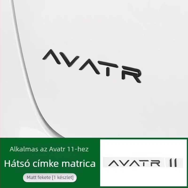Avita 3D autóembléma angol betűkkel Avatr-11, ragasztó karosszériamatrica