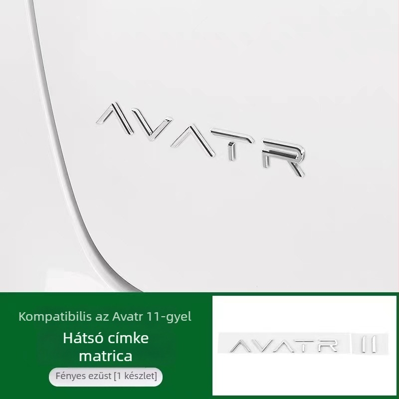 Avita 3D autóembléma angol betűkkel Avatr-11, ragasztó karosszériamatrica