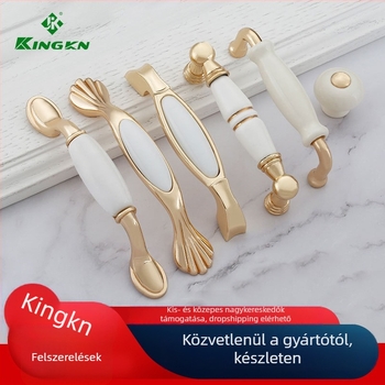 Szekrényfogantyú – cinkötvözet, elektroplakálás, modern minimalista stílus; alkalmas ajtók a szekrényekhez, ruhásszekrényekhez, cipősszekrényekhez, fiókokhoz