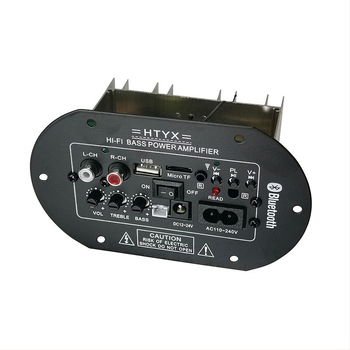 Autós audio vezérlőpanel - Bluetooth, USB, memória kártya, szubwoofer, 30W erősítő