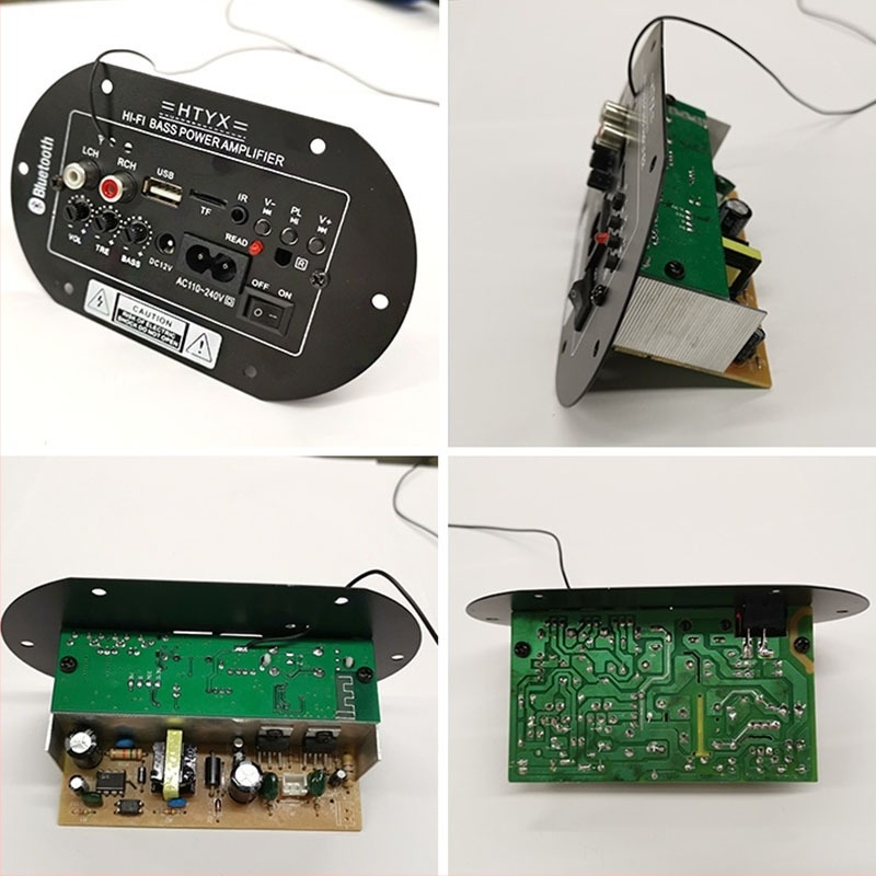 Autós audio vezérlőpanel - Bluetooth, USB, memória kártya, szubwoofer, 30W erősítő