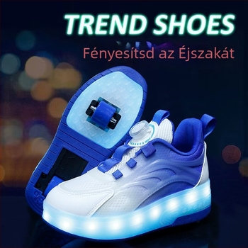 Beautiful Danqing Heelys cipők, uniszex, duplakerékes, PU kerekek, engedélyezett magánmárka