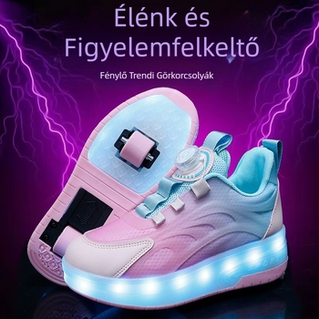 Beautiful Danqing Heelys cipők, uniszex, duplakerékes, PU kerekek, engedélyezett magánmárka