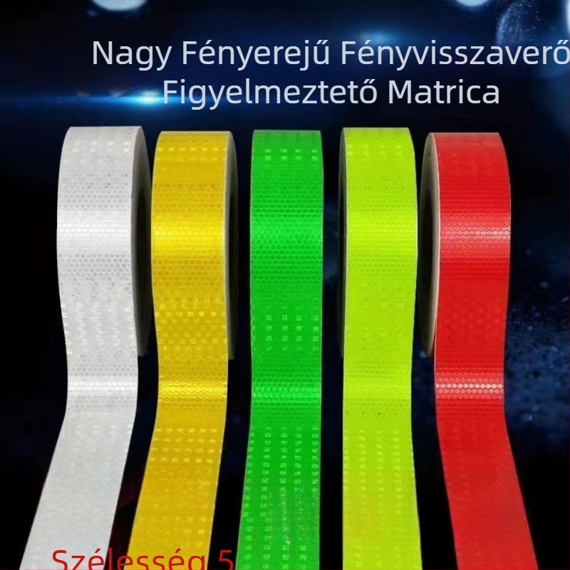 Személyre szabható egyszínű reflexiós biztonsági szalag autókhoz, vízálló figyelmeztető csíkok, nagy láthatóságú