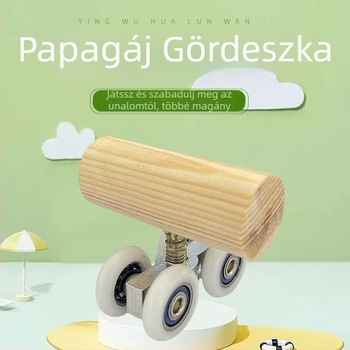 Papagáj játék – Roller cipők madaraknak, Anyag: Pine metal, Márka: Huayi, Alkalmas madarak számára