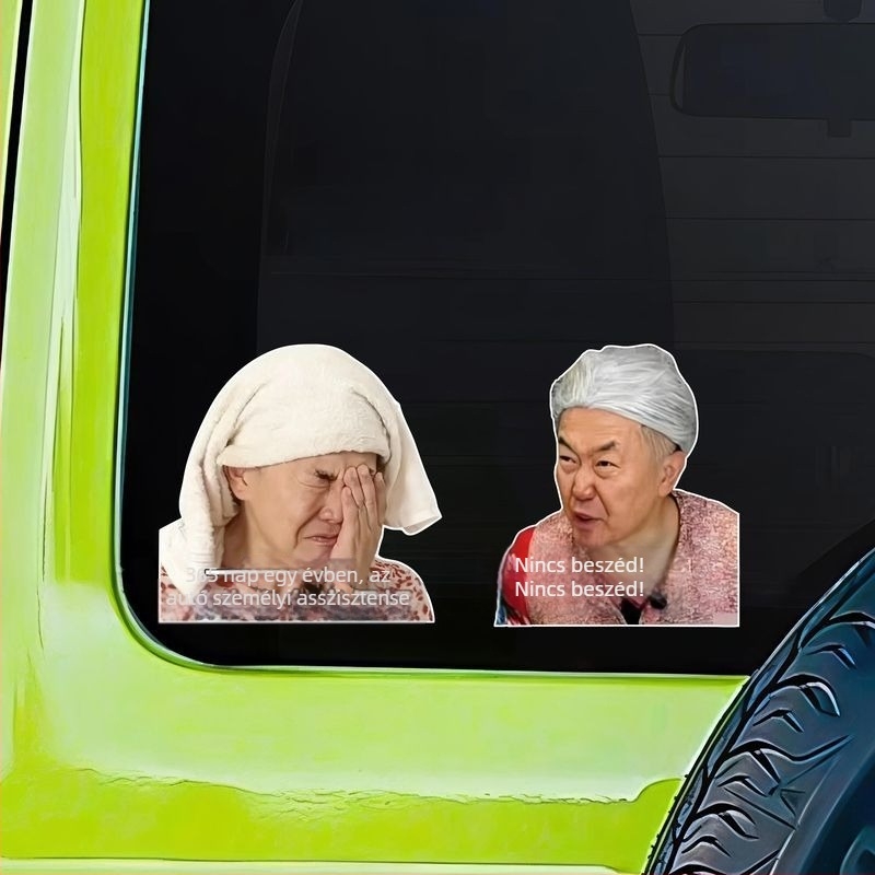Mágneses autómatrica vicces felirattal Ne beszélj