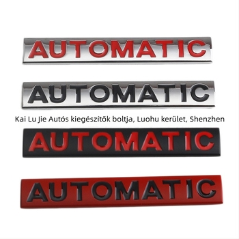 KLJ Fém autómatrica – Automatikus autólogó a hátsó csomagtartóra, ragasztós felhelyezés