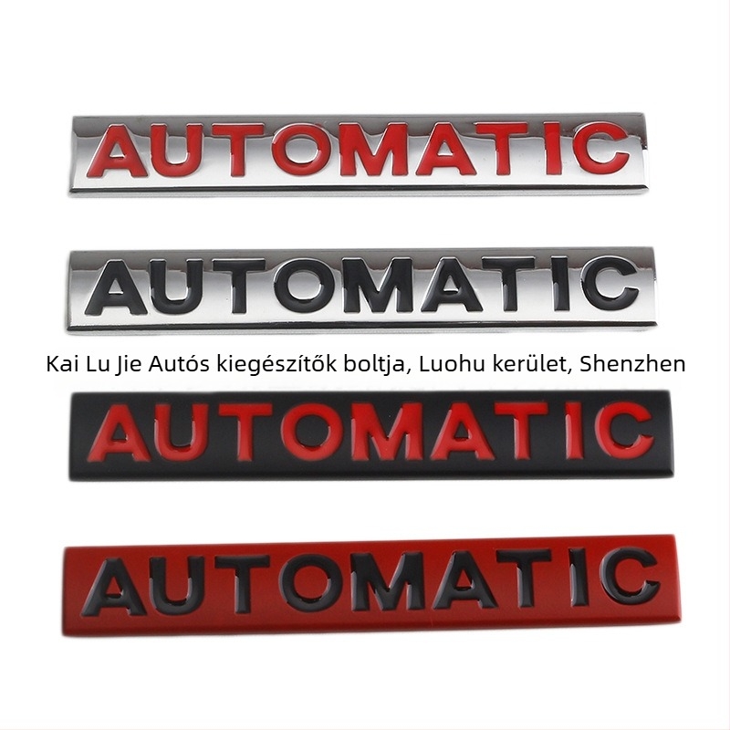 KLJ Fém autómatrica – Automatikus autólogó a hátsó csomagtartóra, ragasztós felhelyezés