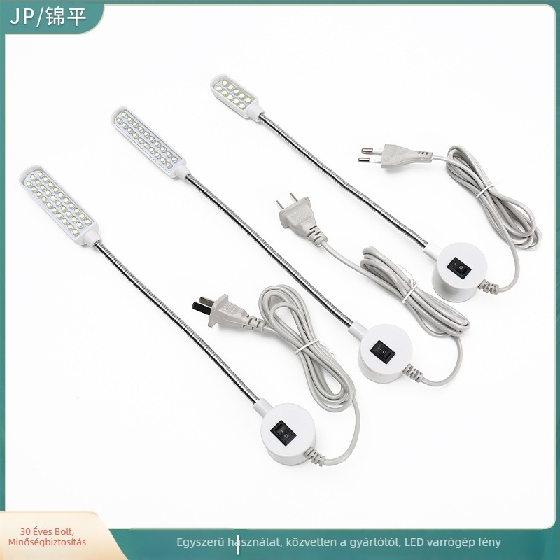 Varrógéphez készült LED munka lámpa, 30 LED-del, szemvédő funkcióval, JP/Jinping jp664