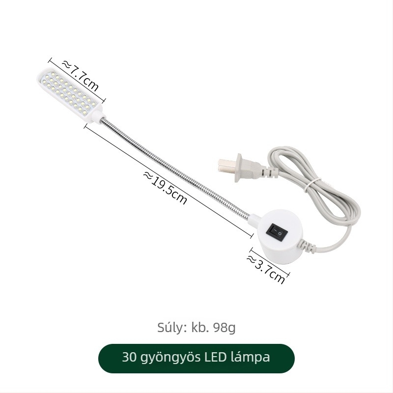 Varrógéphez készült LED munka lámpa, 30 LED-del, szemvédő funkcióval, JP/Jinping jp664