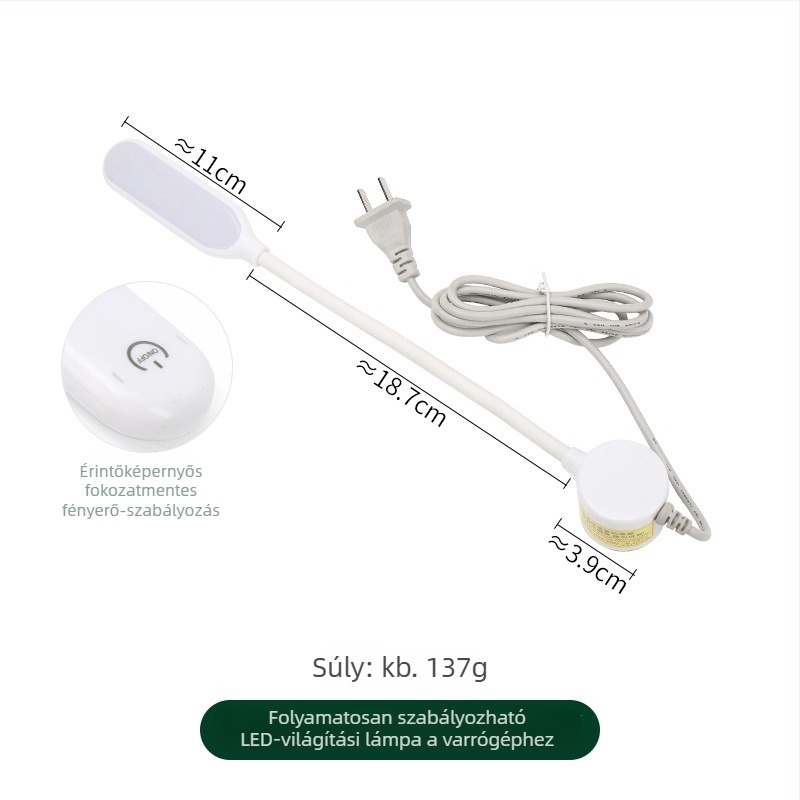 Varrógéphez készült LED munka lámpa, 30 LED-del, szemvédő funkcióval, JP/Jinping jp664