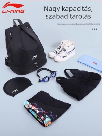 Úszó hátizsák nedves/száraz elválasztással, vízálló, nagy kapacitású, Tarpaulin anyag, belső nylon bélés