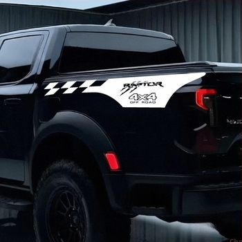 C67 Új Modell: Raptor4X4 Karosszéria Dekálok a Hátsó Tetőfedélhez és Derékvonalhoz