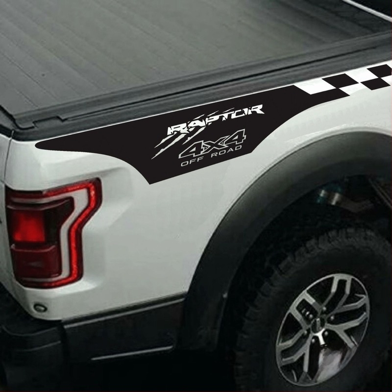C67 Új Modell: Raptor4X4 Karosszéria Dekálok a Hátsó Tetőfedélhez és Derékvonalhoz