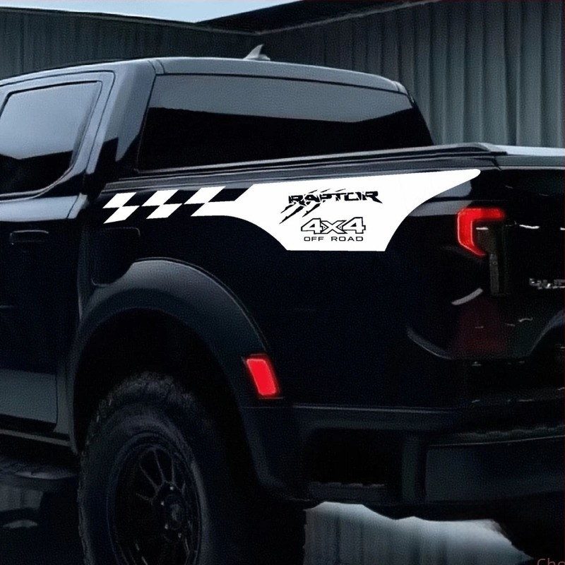 C67 Új Modell: Raptor4X4 Karosszéria Dekálok a Hátsó Tetőfedélhez és Derékvonalhoz