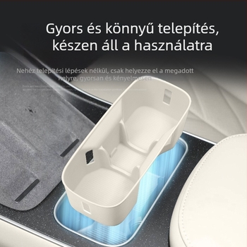 Szilikon középkonzolos pohártartó matrica, kompatibilis a 25 modell NIO ET5/ET5T modellel – csúszásmentes autó belső kiegészítő, tömeg 150 g