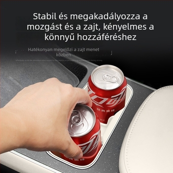 Szilikon középkonzolos pohártartó matrica, kompatibilis a 25 modell NIO ET5/ET5T modellel – csúszásmentes autó belső kiegészítő, tömeg 150 g