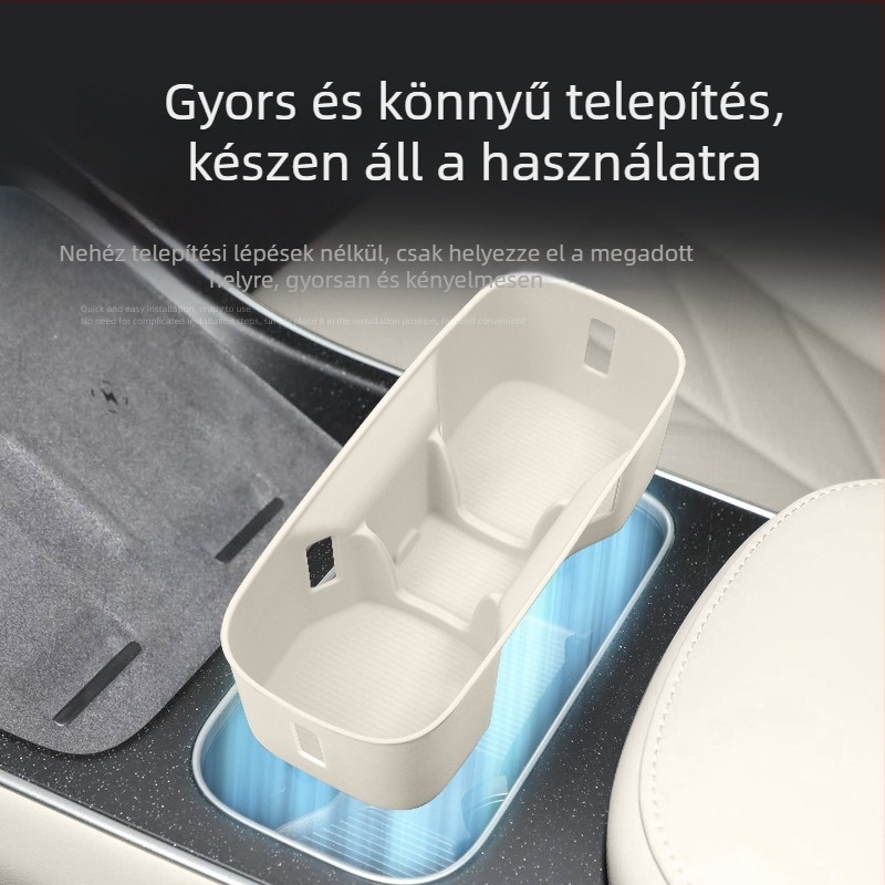 Szilikon középkonzolos pohártartó matrica, kompatibilis a 25 modell NIO ET5/ET5T modellel – csúszásmentes autó belső kiegészítő, tömeg 150 g