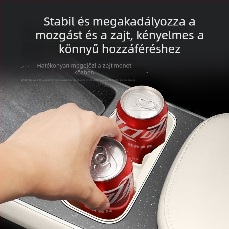 Szilikon középkonzolos pohártartó matrica, kompatibilis a 25 modell NIO ET5/ET5T modellel – csúszásmentes autó belső kiegészítő, tömeg 150 g