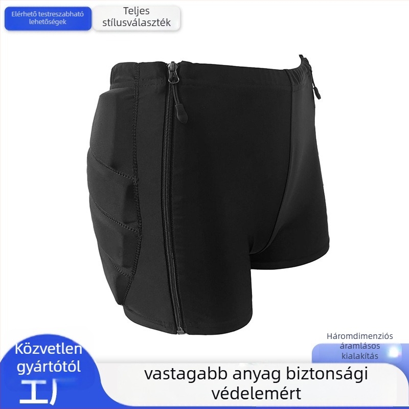 Gyerekeknek készült csípővédős rövidnadrág fenékpárnával, vastag párnázással, korcsolyázáshoz és jégsportokhoz
