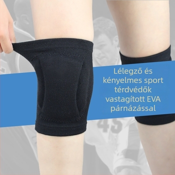 Sport térdkalapok EVA habból készült vastag párnázással a tánchoz és görkorcsolázáshoz – védelem és ütéscsillapítás