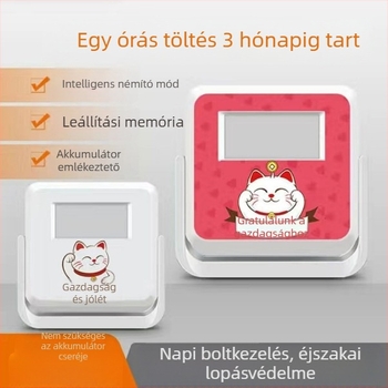 Indukciós ajtócsengő, DH-AI modell, akkumulátoros működés, 4,5V, különböző csengőhangok, otthonok és üzletek számára