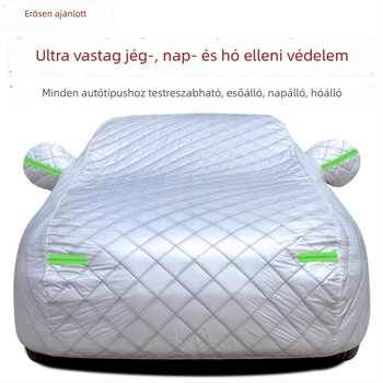 Új vastag bélelt autóvédő, teljes fedettség a napfény, eső és jégeső ellen, hőszigetelő réteg