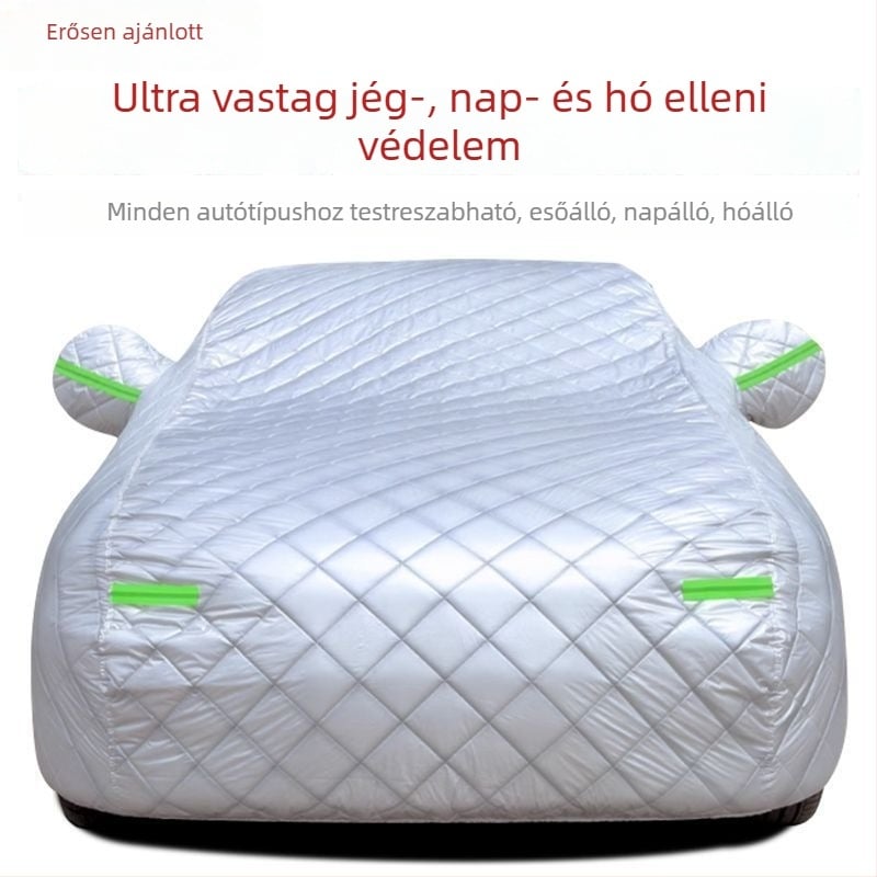 Új vastag bélelt autóvédő, teljes fedettség a napfény, eső és jégeső ellen, hőszigetelő réteg