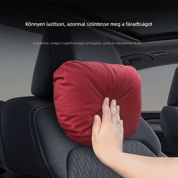 Tesla-kompatibil fej- és deréktámasz párna az autóhoz – mű plüss, töltet selyem-pamut, egész évben, egyszerű stílus