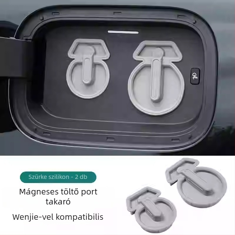 Szilikon mágneses töltőport fedél – vízálló és porvédő, AITO M9/M8-hoz, autó kiegészítő