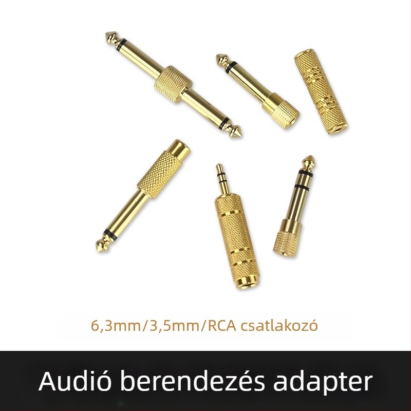 3.5mm/6.5mm Lotus fej adapter – hangfalakhoz, mikrofonokhoz, erősítőkhoz és keverőkhez