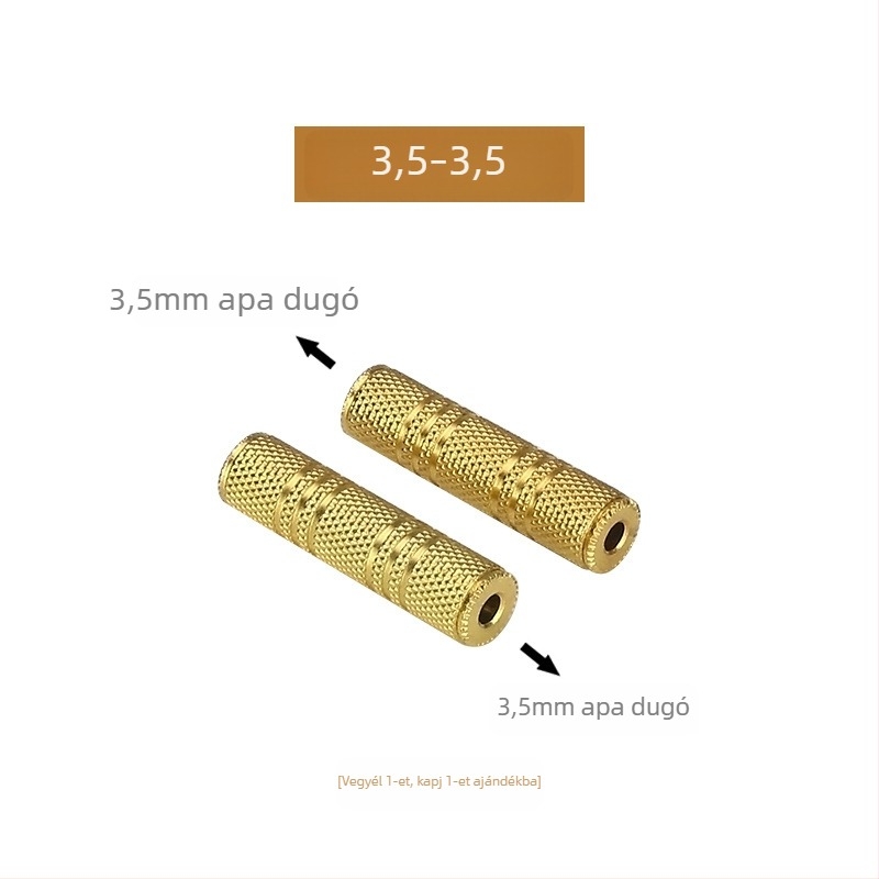 3.5mm/6.5mm Lotus fej adapter – hangfalakhoz, mikrofonokhoz, erősítőkhoz és keverőkhez