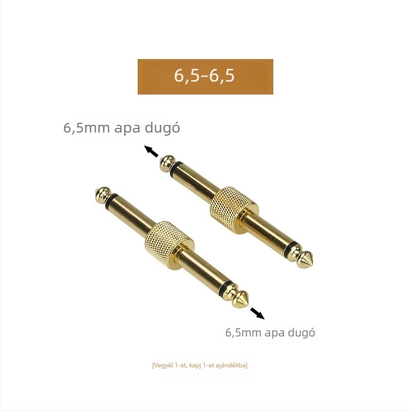 3.5mm/6.5mm Lotus fej adapter – hangfalakhoz, mikrofonokhoz, erősítőkhoz és keverőkhez