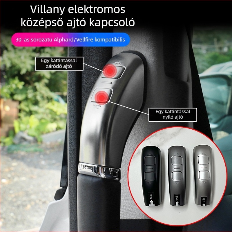 ALF30 Elektromos középső ajtókapcsoló a belső ajtópanelen, Elfa 30 sorozat, ABS, Snap-On szerelés