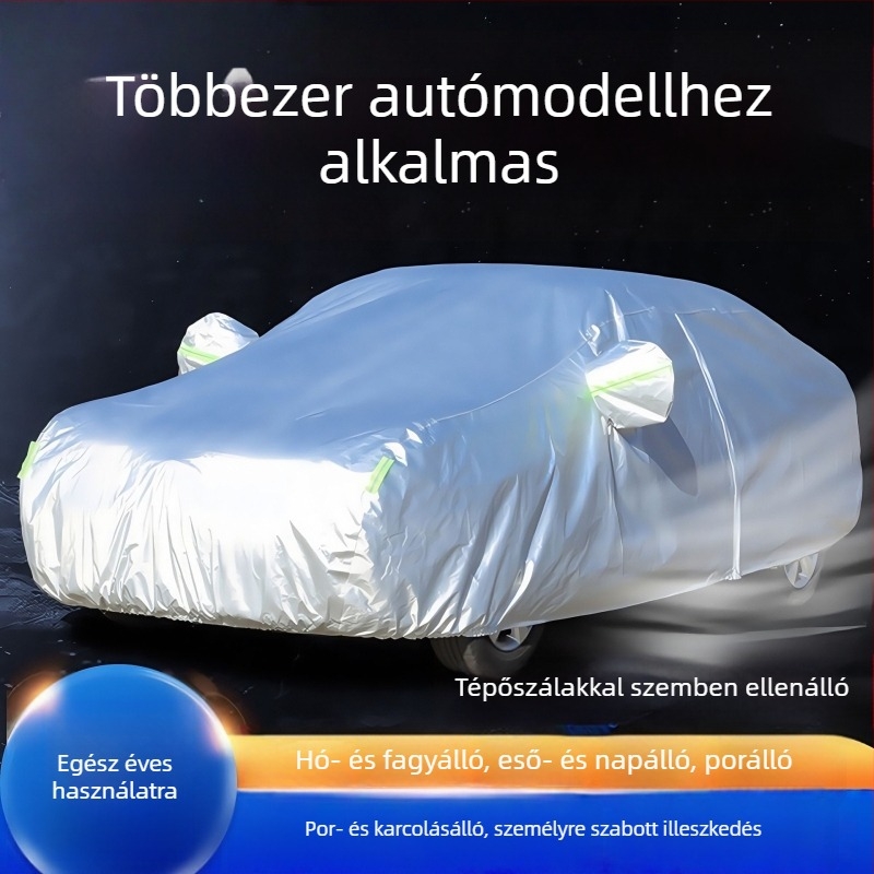 Autófedél, Minden modellhez kompatibil, Napsütés- és esővédelem, Hőszigetelés, Vastag teljes lefedettség