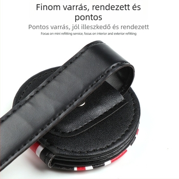 Autó szemüvegklipsz a napellenzőhöz, PU bőr, kompatibilis BMW Mini