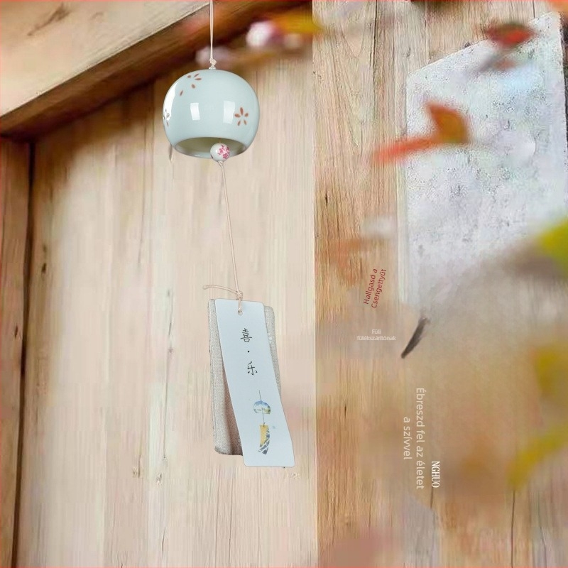 Kézzel készített kerámia szélcsengő medál, japán stílus, modern egyszerűség; Anyag: Egyéb; Márka: Unique; Kategória: Medál