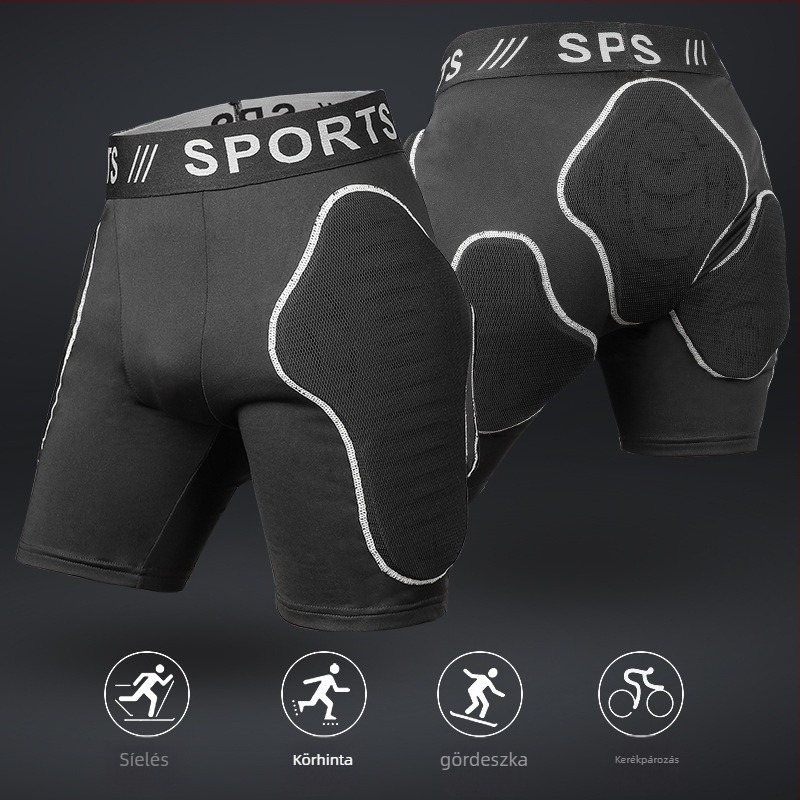 Kültéri sínadrág csípővédővel - ütéscsillapítás, lélegző anyag; Lycra-Rubber-EVA; téli, uniszex; kerékpár és havas sportok