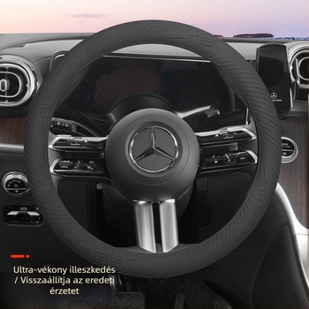 Autó kormánykerék borítás - szilikon felület, univerzális felszerelés, minden évszakban használható, univerzális kompatibilitás
